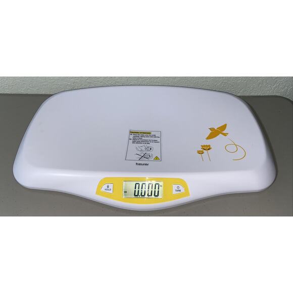 Beurer German BY80 Digital Baby Infant Scale Weighs Pounds Ounces Kilograms 44lb - Picture 1 of 11